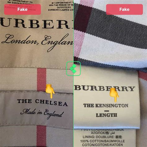 burberrys of london fake trench|how to spot a burberry.